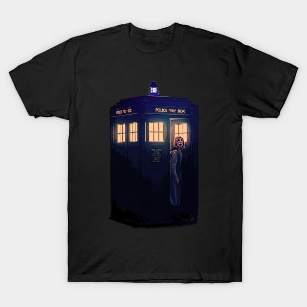 Jodie & Tardis T-Shirt by Gallifrey1995